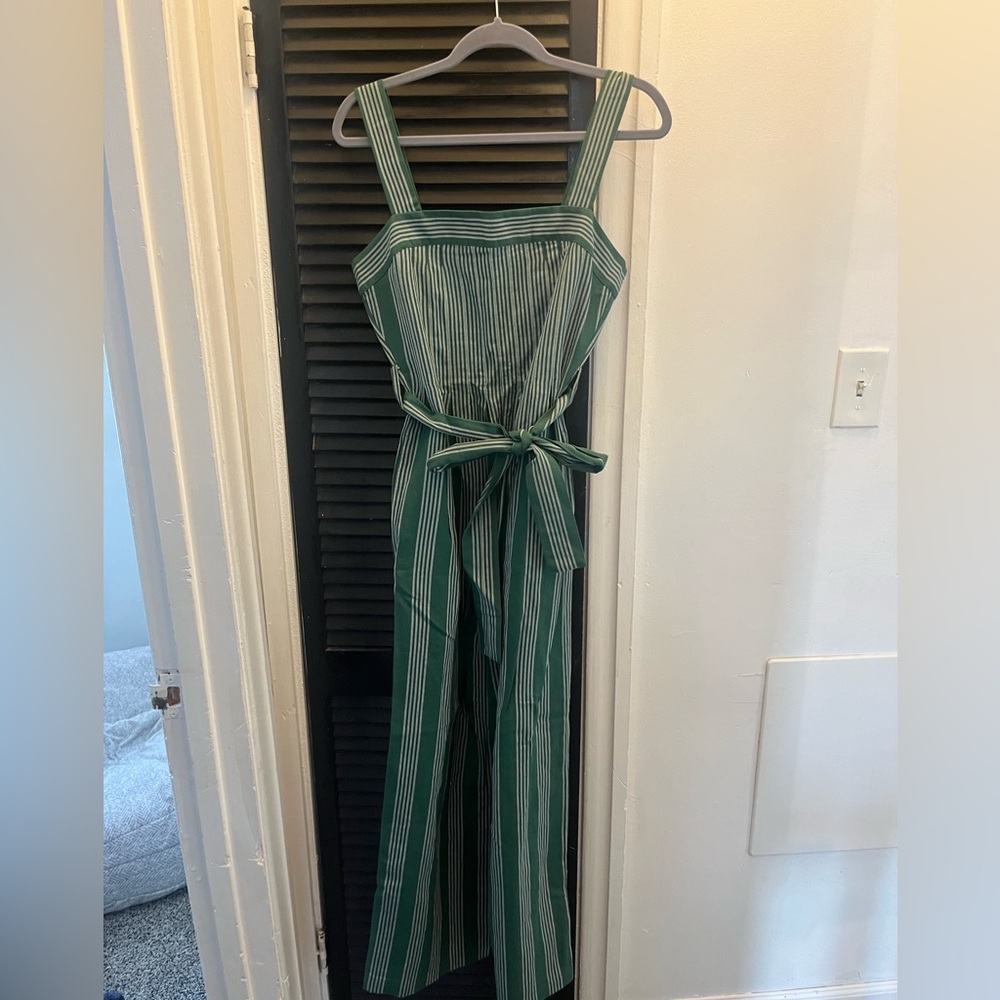 Anthropologie Wide Leg Striped Jumpsuit